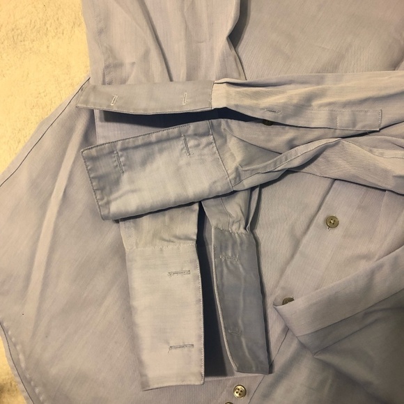 CALVIN KLEIN French Cuff Shirt Men’s Size 16.5 34/35 SlimFit PerformanceNon Iron - Picture 4 of 11